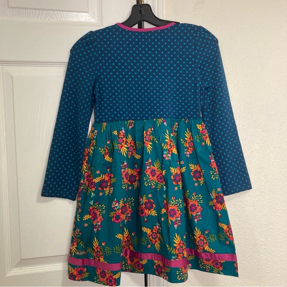 Matilda Jane Moments With You Merry Merry Christmas Dress Girls Floral Size 10 - Picture 3 of 16